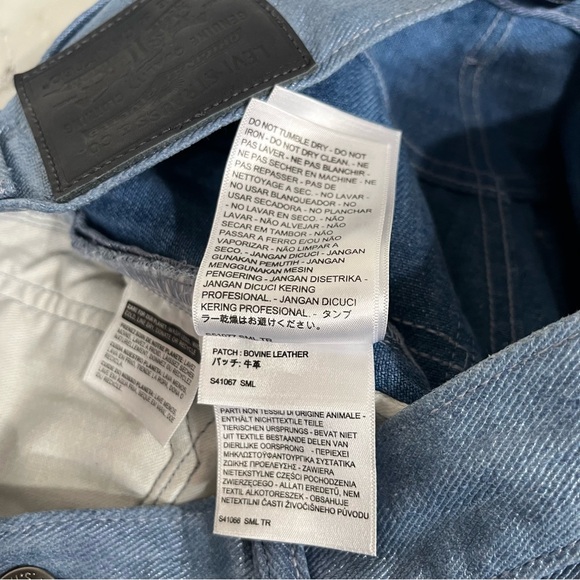 Levi’s made & crafted barrel crop jeans metallic sheen size woman’s size 29 - Picture 15 of 16